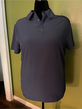 all in motion Men's Short Sleeve Polo - Slate Blue
